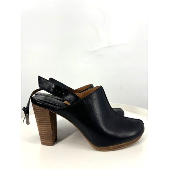 Madewell Black Platform High Heel Slingback Clogs 8.5 - Picture 1 of 4